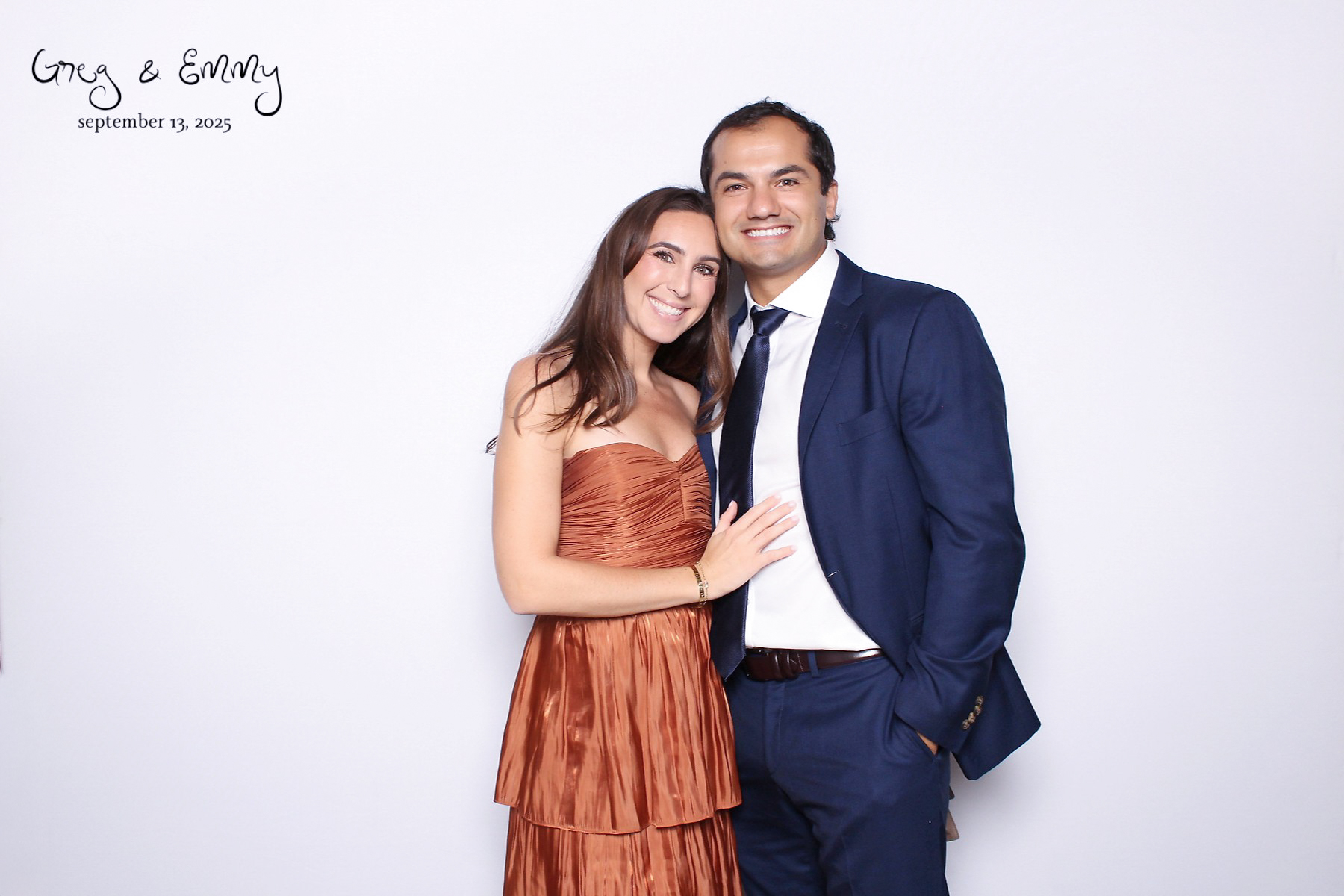 Wedding guests photo booth moment